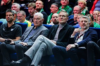 Mantas Kalnietis, Jonas Kazlauskas, Robertas Javtokas ir Darius Maskoliūnas, KMT pusfinalis: „Lietkabelis“ – „Žalgiris“