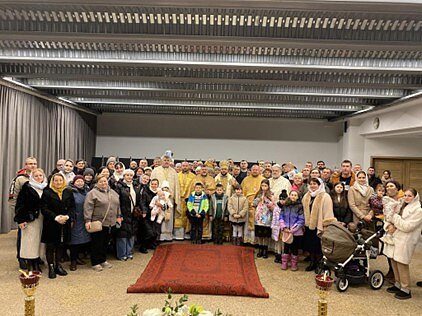 Відвідини Митрополитом Іларіоном української православної громади в Варшаві, 9 лютого 2025 року