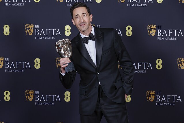 Adrienas Brody, „The Brutalist“, BAFTA 2025