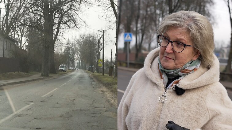 Dieveniškių seniūnė apie vienintelio kelio į Šalčininkus būklę: žmonės prašo pagalbos