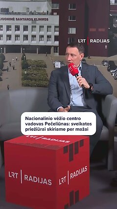 Nacionalinio vežio centro vadovo kritika sveikatos sistemos finansavimui