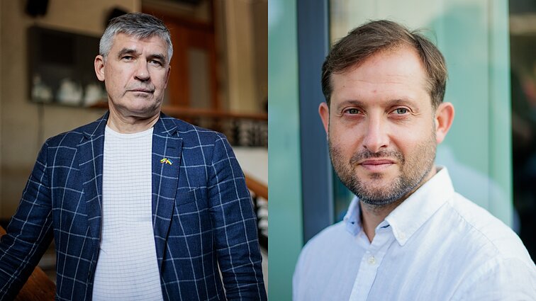 Dienos tema. Alvydas Medalinskas ir Deividas Šlekys. (su vertimu į gestų k.)