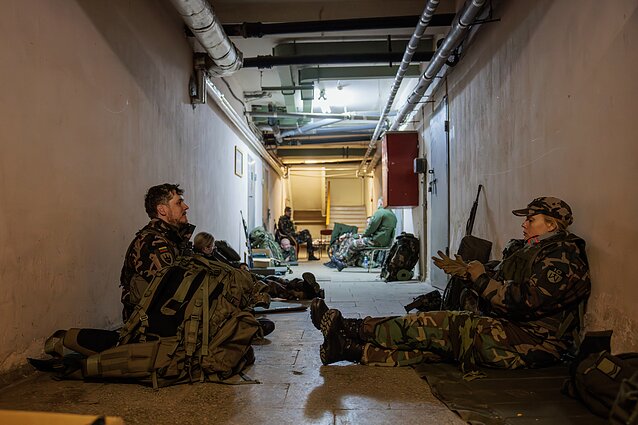 Curfew exercise in Vilnius (associative image)