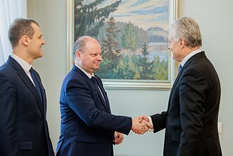 Gintautas Paluckas, Saulius Skvernelis ir Gitanas Nausėda