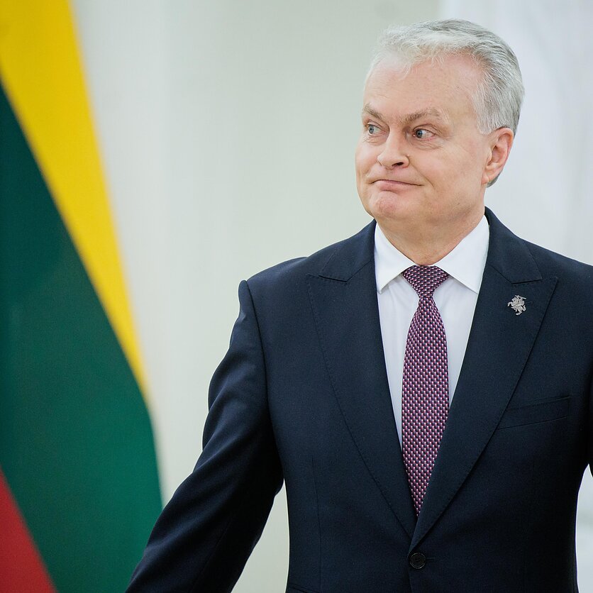 J. Stacevičiaus / LRT nuotr., G. Nausėda sako dėl JAV karių atitraukimo indikacijų neturintis