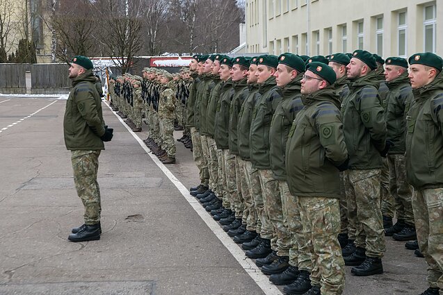 Присяга курсантов Военной академии Литвы имени генерала Йонаса Жемайтиса