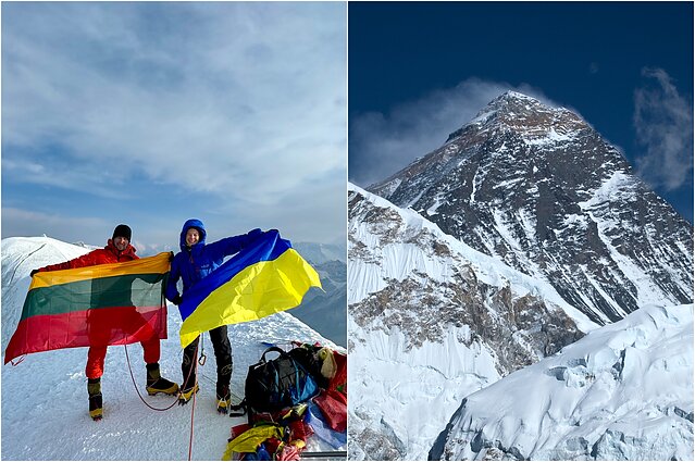 Mindaugas Šatkauskas ir Tonya Samoilova susipažino kopdami į Everesto viršūnę
