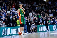 Mindaugas Kuzminskas, Europos krepšinio čempionato atranka: Lietuva – Estija