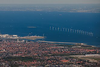 Vėjo jėgainės jūroje