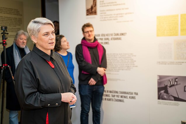 Laima Kreivytė. Lietuvos nacionalinio muziejaus Signatarų namų parodos „Laisvės siekis kaip žaidimas-įvykis“ (kuratorė L. Kreivytė) atidarymas