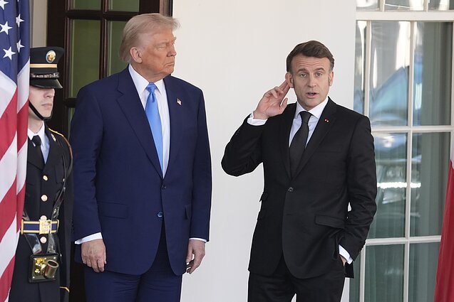 JAV ir ES „ginčas“: anot Macrono, Trumpo žadama taika – ne Ukrainos kapituliavimo kaina