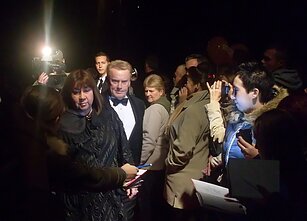 Daniel Olbrychski D z żoną, Krystyną Demską-Olbrychską na Festiwalu Polskich Filmów Fabularnych w Gdyni 2008
