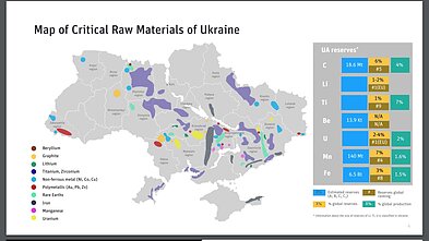 Ukrainos kritinės svarbos mineralų žemėlapis