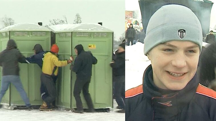 LRT „Laiko mašina“ nukelia į 2004-uosius: kaip tada atrodė biotualetų slalomo varžybos?