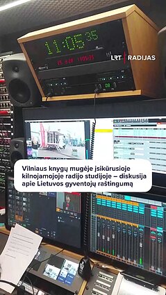 Vilniaus knygų mugėje įsikūrė kilnojamoji radijo studija