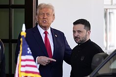 Donaldas Trumpas ir Volodymyras Zelenskis Donaldas Trumpas ir Volodymyras Zelenskis
