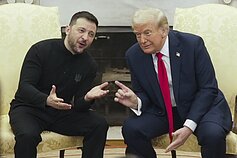 Volodymyras Zelenski ir Donaldas Trumpas Volodymyras Zelenski ir Donaldas Trumpas