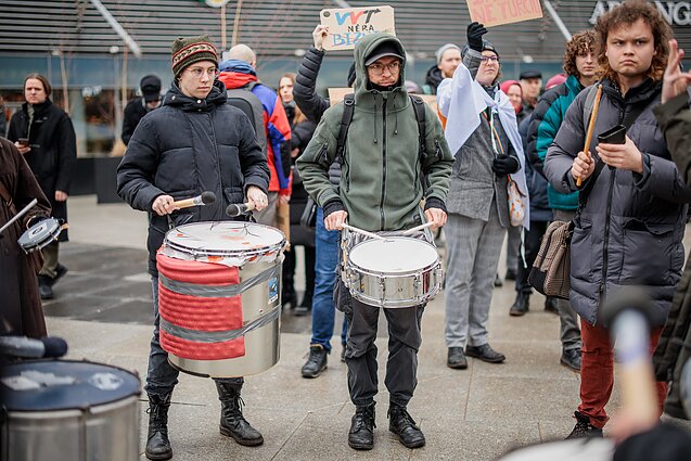 Sostinėje – antras protestas prieš autobusų bilietų branginimą
