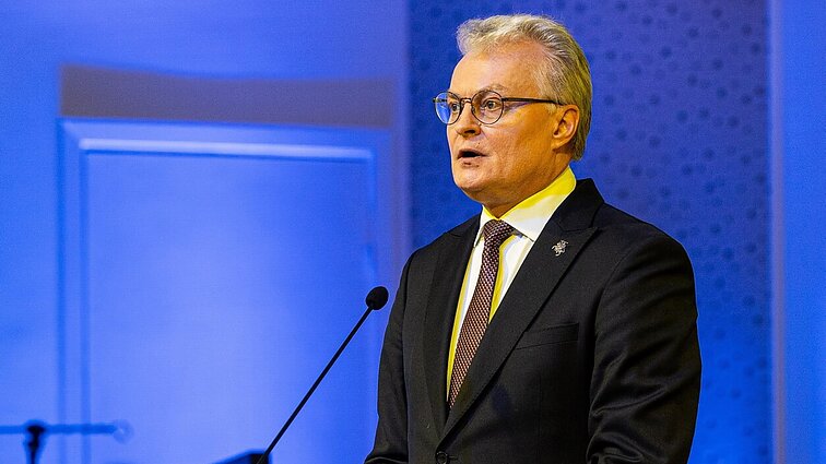 Nausėda neabejoja, kad JAV liks pasaulio lydere, bet pabrėžia, kad ES turi pasitempti