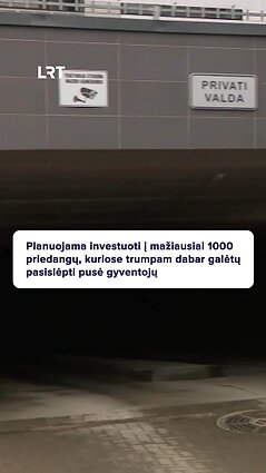 Planuojama įrengti 1000 naujų priedangų