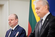 Saulius Skvernelis ir Gitanas Nausėda