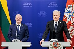 Saulius Skvernelis ir Gitanas Nausėda