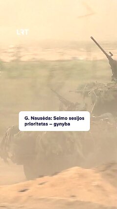 Nausėda sako, kad Seimo pavasario sesijoje prioritetu bus gynybos stiprinimas