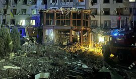 Rusijos smūgis viešbučiui Kryvyj Rihe