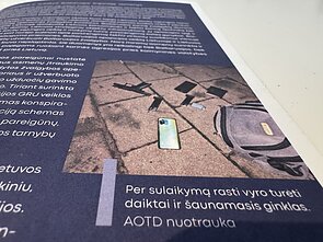 Per sulaikymą rastų vyro turėtų daiktų nuotrauka iš Grėsmių nacionaliniam saugumui vertinimo 2025