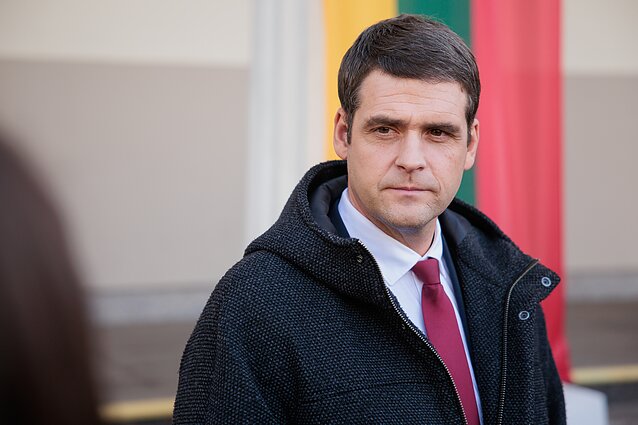 Ремігіюс Жемайтайтіс, голова партії "Nemunas aušra" Ремігіюс Жемайтайтіс, голова партії "Nemunas aušra"