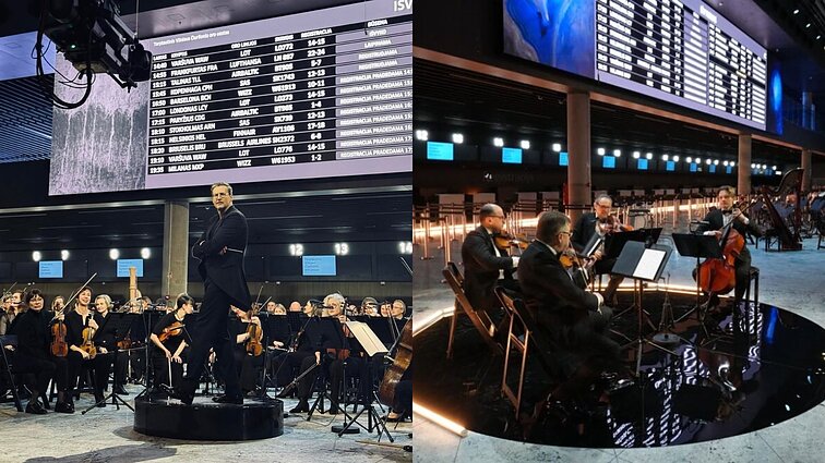 Nustebinsiantis Čiurlionio skambesys: Kovo 11-ąją – kino koncertas iš Vilniaus oro uosto