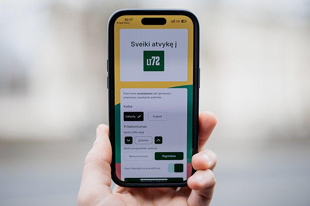 Pristatyta ekstremaliosioms situacijoms skirta programėlė LT72.lt