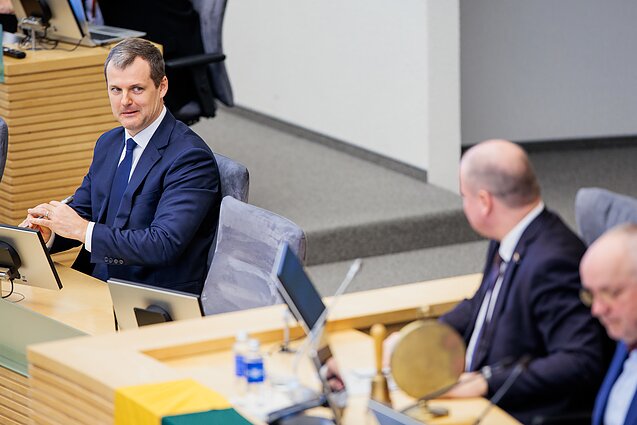 Seimas pradeda pavasario sesiją; Gintautas Paluckas, Saulius Skvernelis