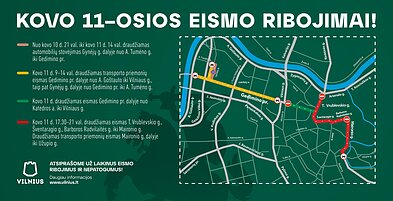 Eismo ribojimai Vilniuje Eismo ribojimai Vilniuje