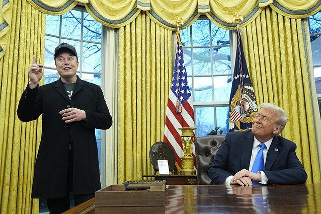 Elonas Muskas ir Donaldas Trumpas