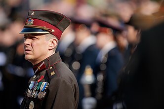 Kovo 11-oji. Trijų Baltijos valstybių vėliavų pakėlimo ceremonija Nepriklausomybės aikštėje