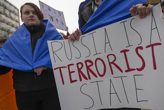 Protestas prieš Rusijos karą Ukrainoje