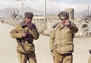 Sovietų kareiviai, 1989 m. vasario 10 d.