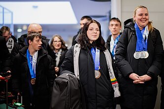 Lietuviai grįžo iš specialiųjų žiemos olimpinių žaidynių