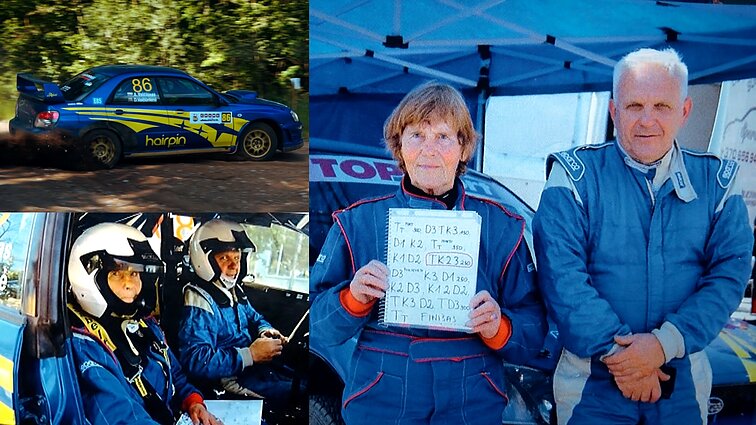 87-metė ralio šturmanė Ona Danguolė: nuo greičio pasikraunu kaip akumuliatorius