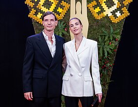 Julija Vosylė su vyru Arnu