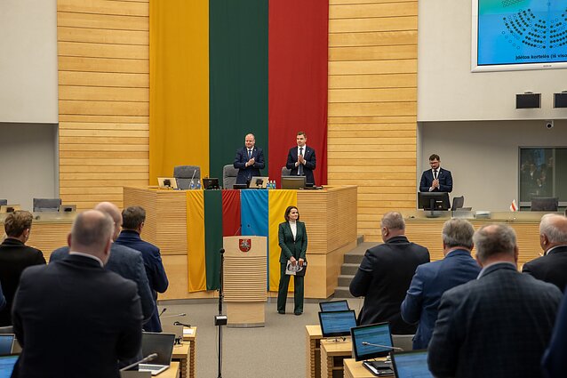 Светлана Тихановская в Сейме Литвы