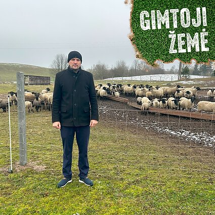 Lazdijų rajono ūkininkas Mantas Jančiukas.