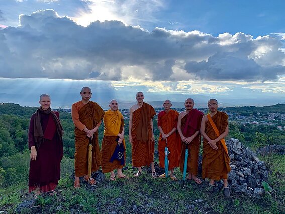Piya Dassi and other Buddhist nuns.