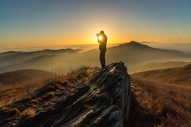 Bieszczady, wschód słońca