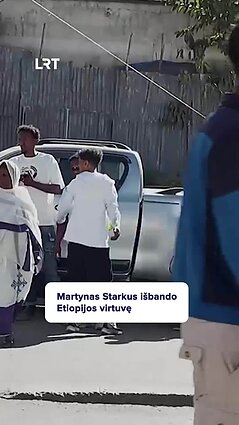 Starkus išbandė Etiopijos patiekalus