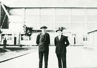 Steponas Darius ir Antanas Gustaitis, 1927 m.