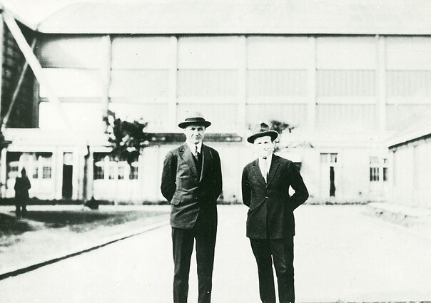 Steponas Darius ir Antanas Gustaitis, 1927 m.