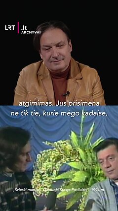 Užkuraitis prisimena interviu su Stasiu Povilaičiu: jis niekada neperėjo į visišką banalybę