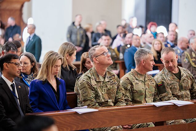 Vilniaus arkikatedroje buvo laikomos šv. Mišios už dingusius JAV karius